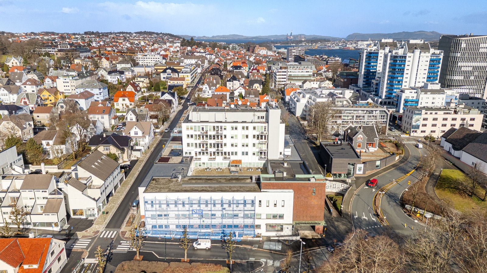 Område sett fra luften. Galleribilde