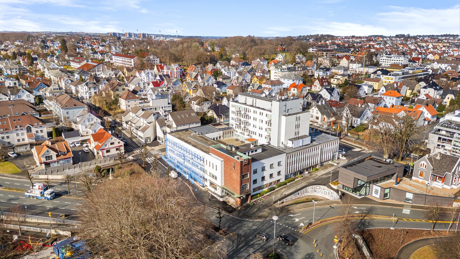 Område sett fra luften. Galleribilde