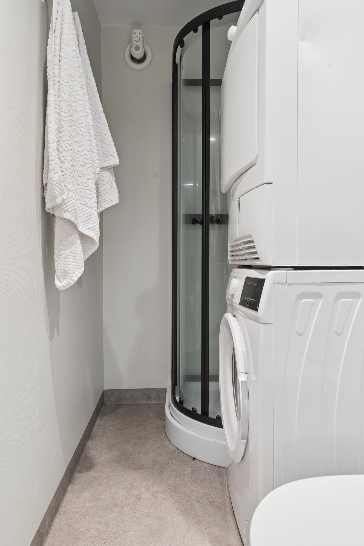 Badet har også opplegg for vaskemaskin. Galleribilde