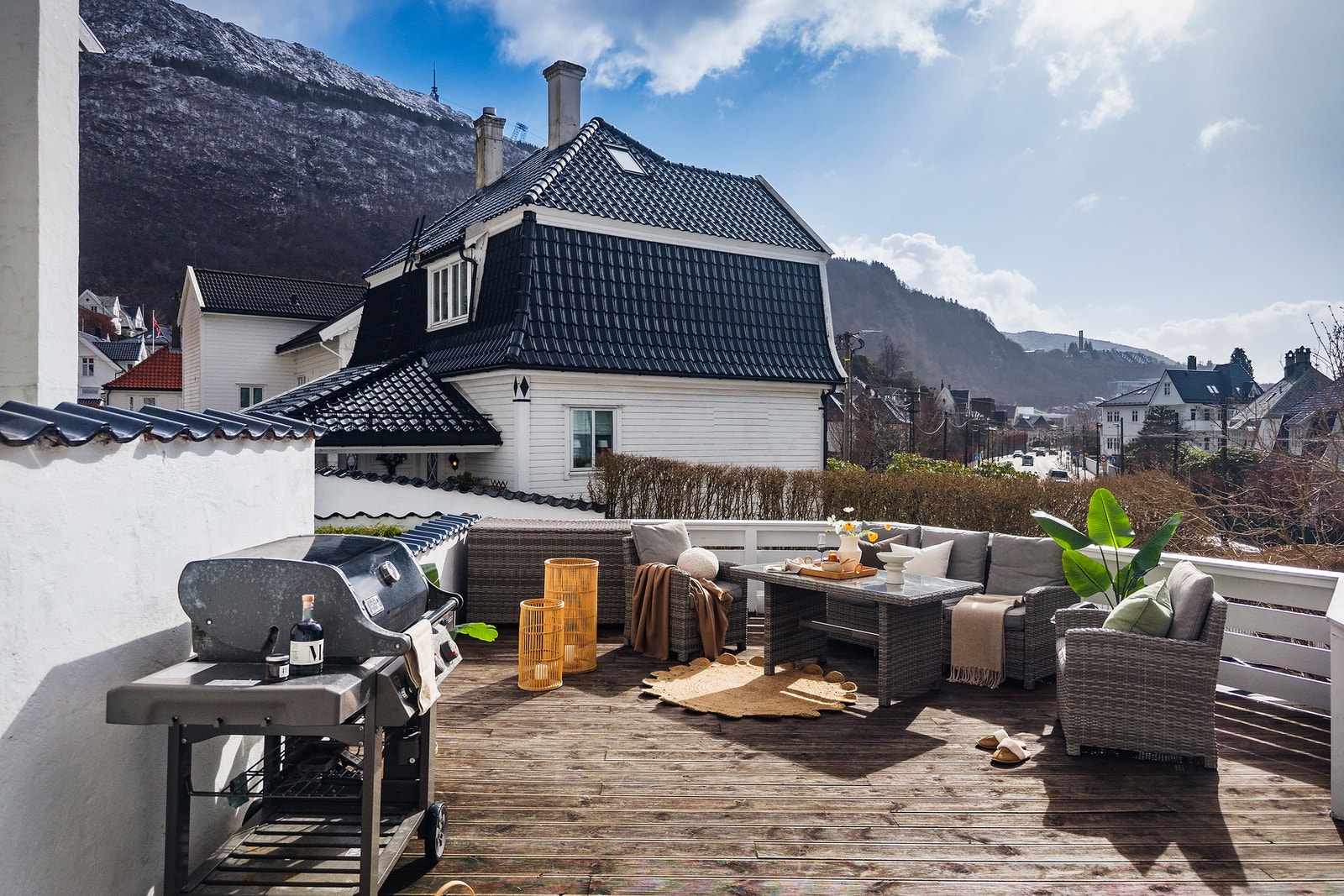 Terrasse som brukes av denne seksjonen. Galleribilde