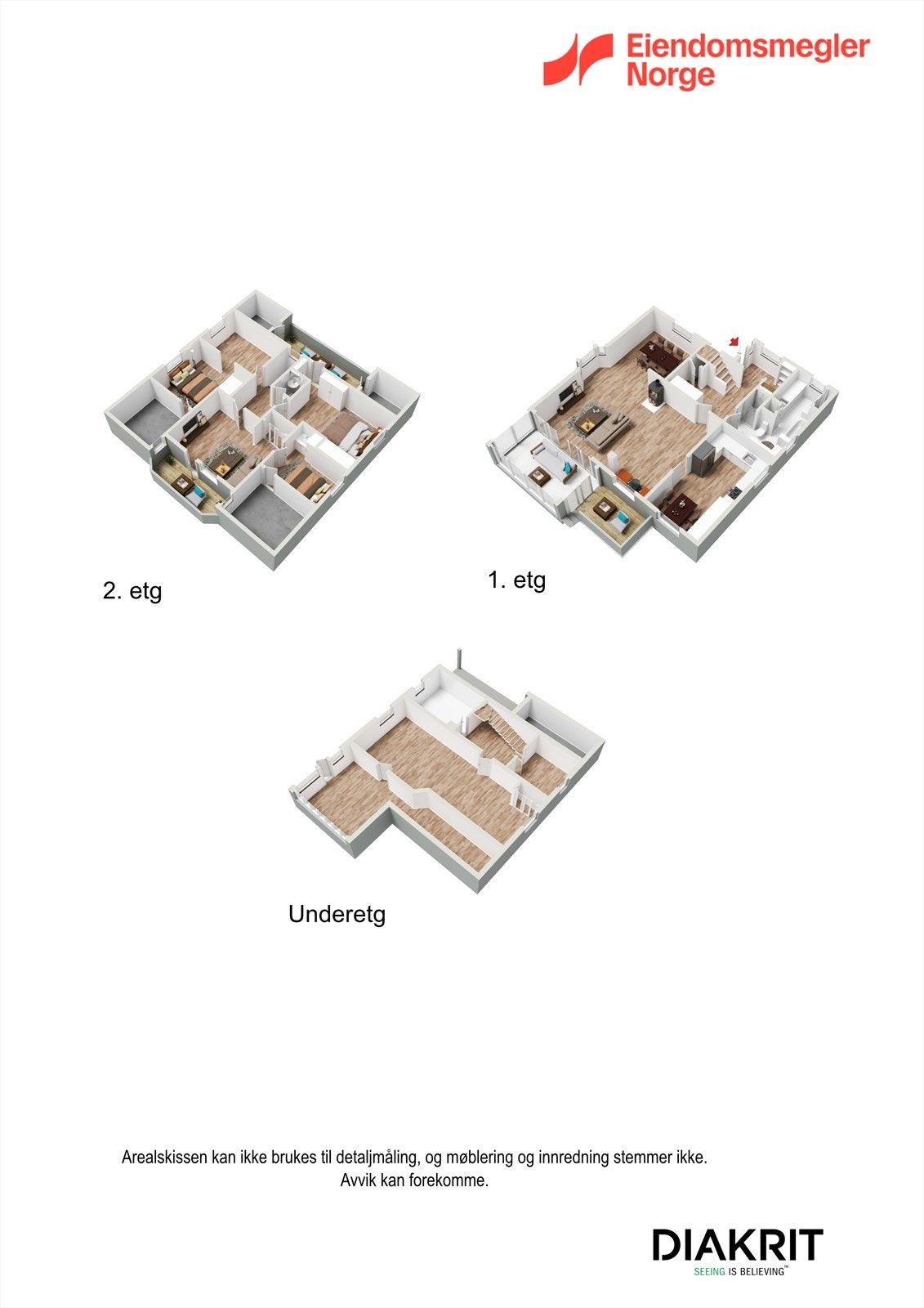 3D Plantegning samlet Galleribilde