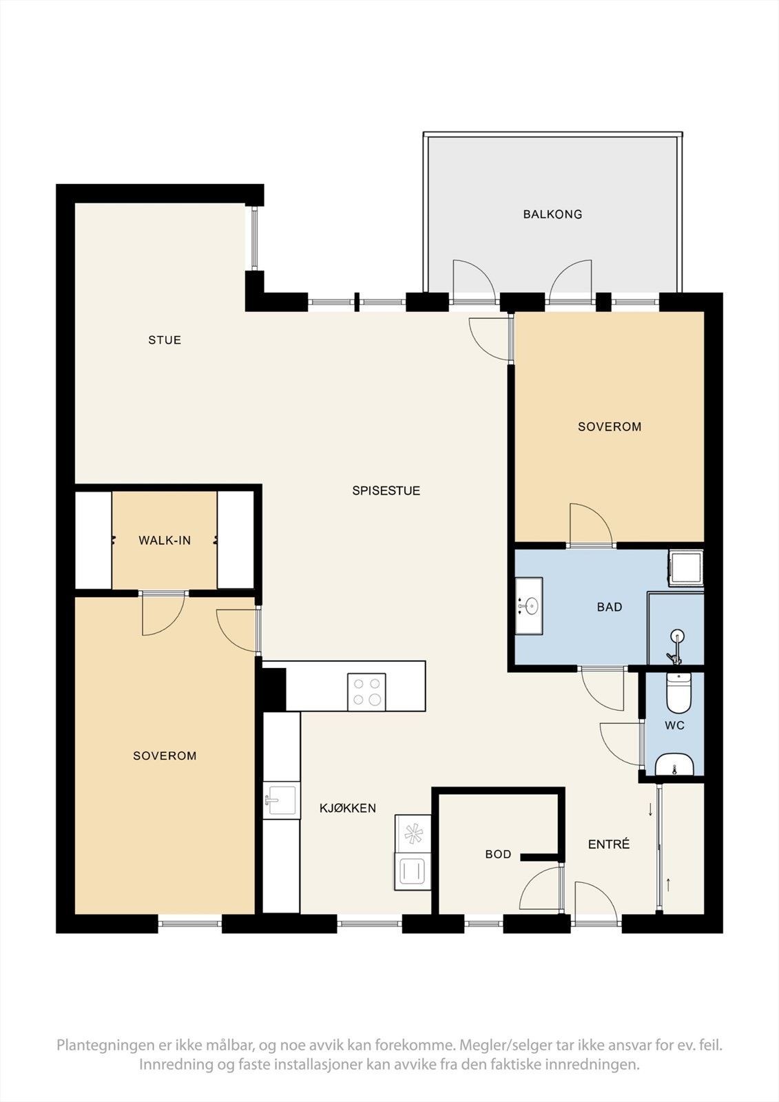 Plantegning 3. etasje Galleribilde