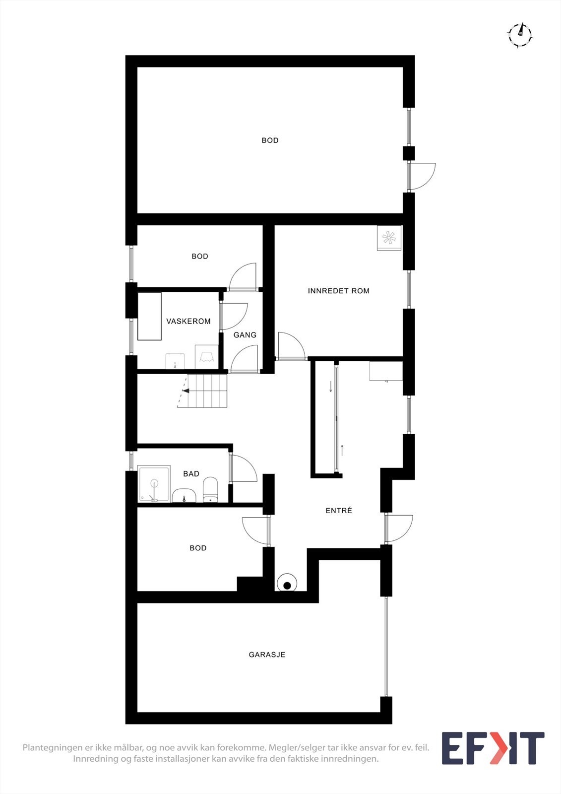 Plantegning kjeller Galleribilde