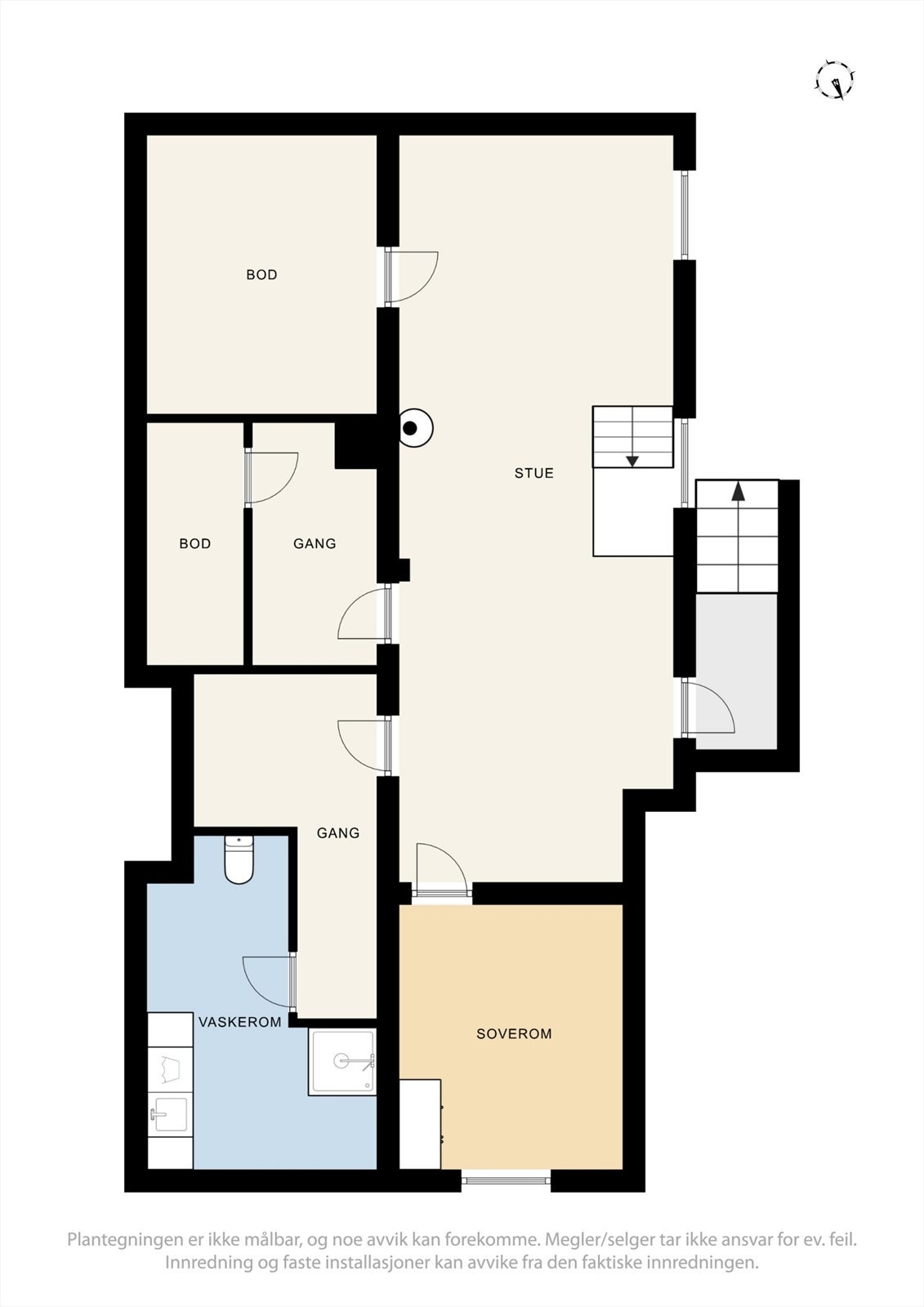 Plantegning kjeller. Galleribilde