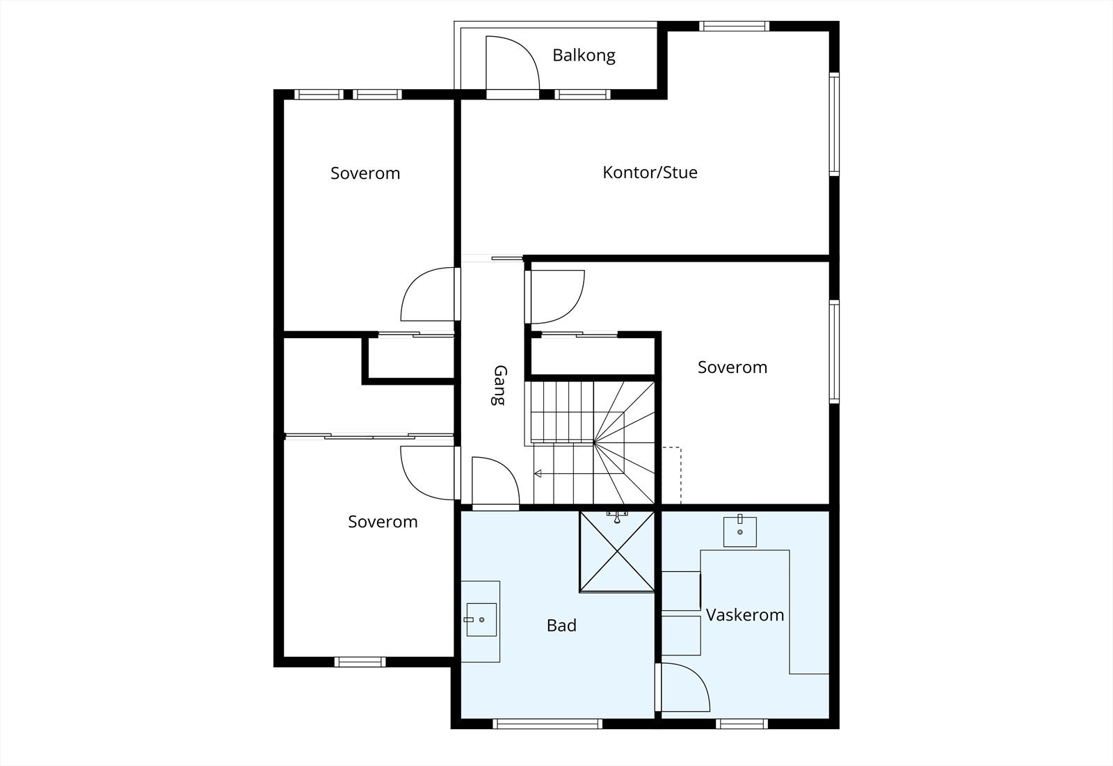 Plantegning 2. etasje. Galleribilde