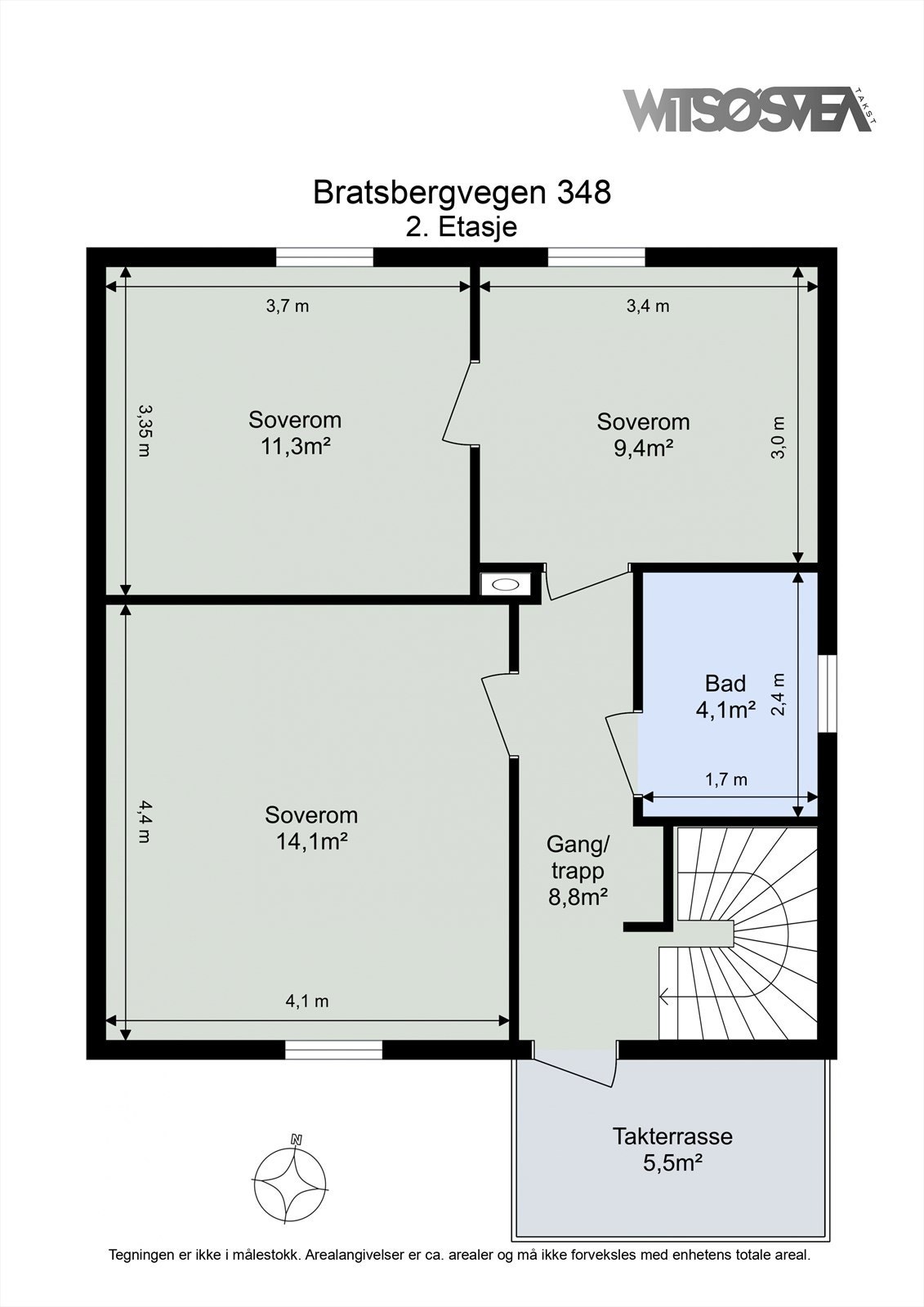 Planskisse - 2. etasje Galleribilde