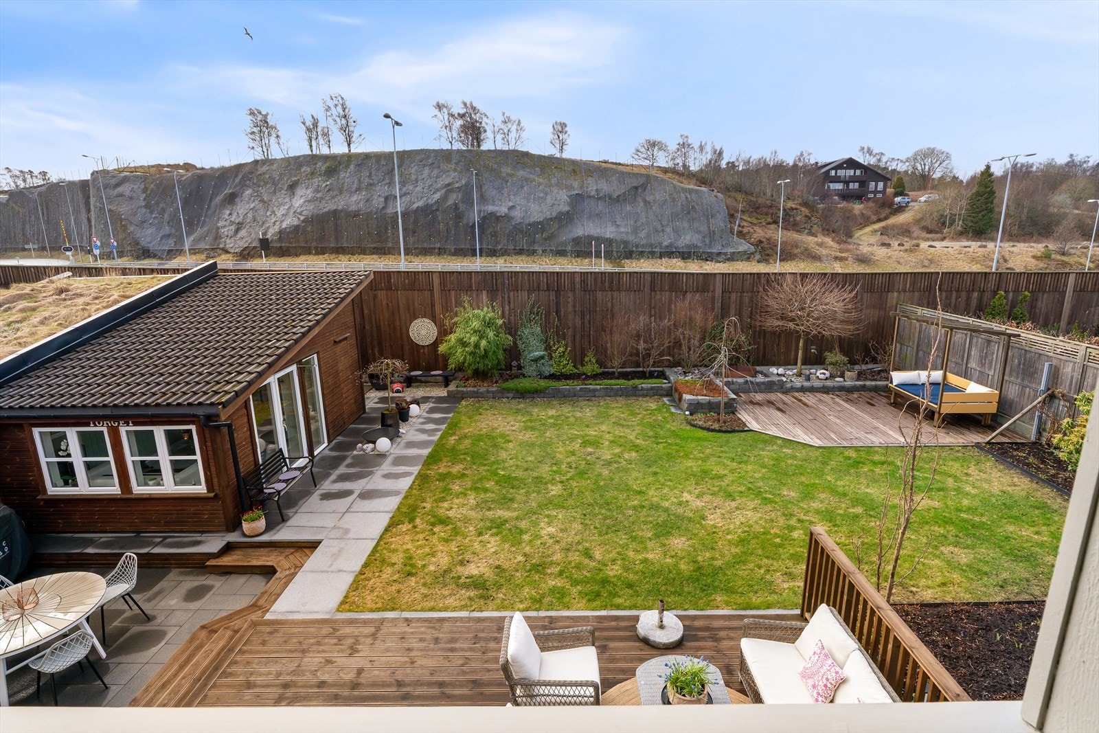 Utsyn over den flotte hagen Galleribilde