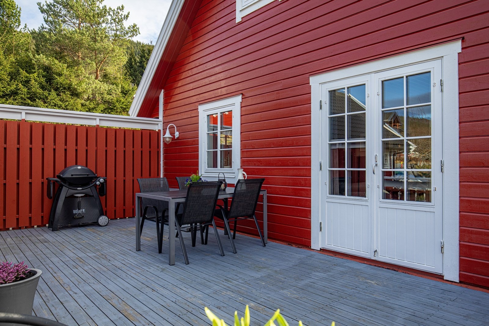 Godt skjerma uteplass Galleribilde