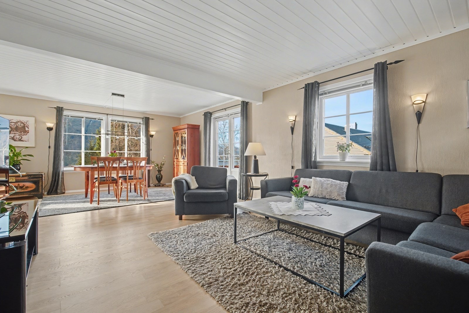 I stuen er det naturlig tv-stue del Galleribilde