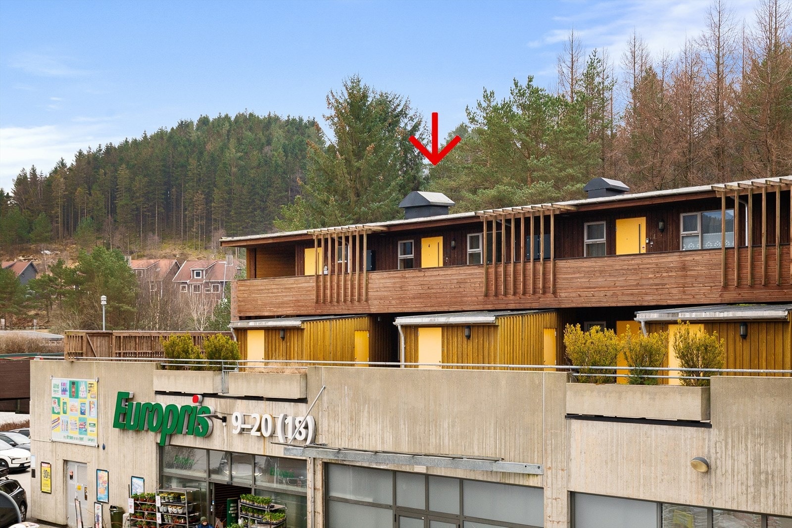 Leiligheten har en meget fin plassering i øverste etasje på Bogafjellsenteret Galleribilde