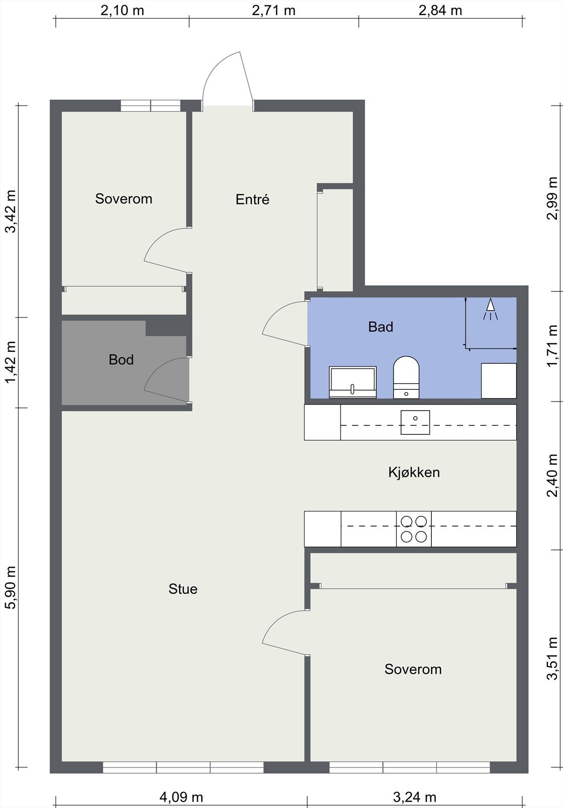 Plantegning Galleribilde