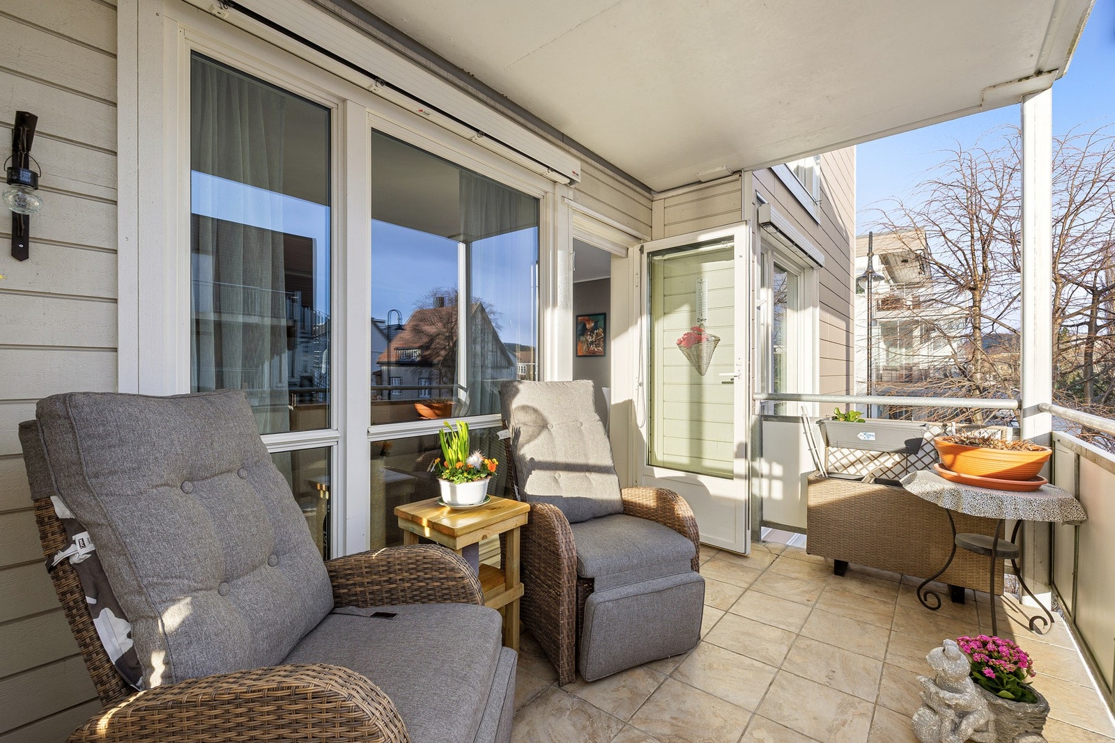 Her har man gode solforhold. Galleribilde