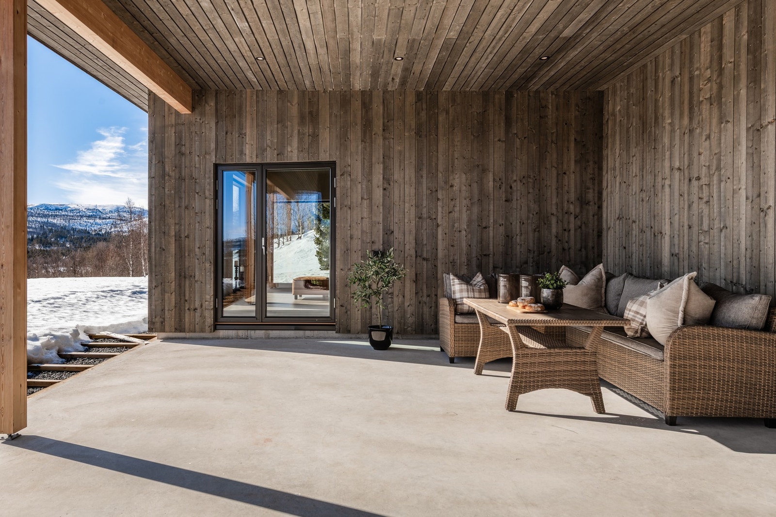 Her har man rom for å invitere til sosiale lag i vakre omgivelser Galleribilde