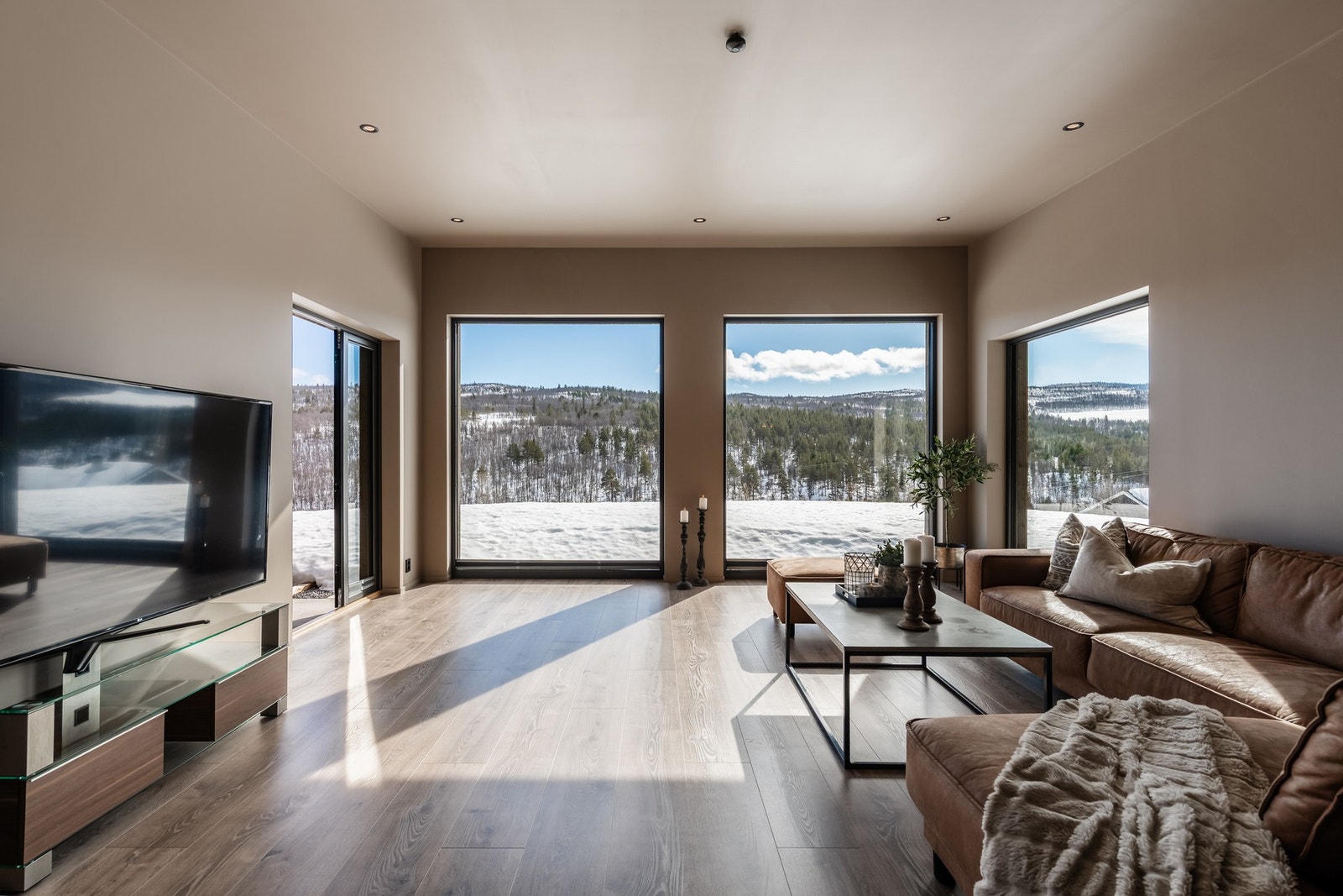 Her blir naturen en del av interiøret Galleribilde