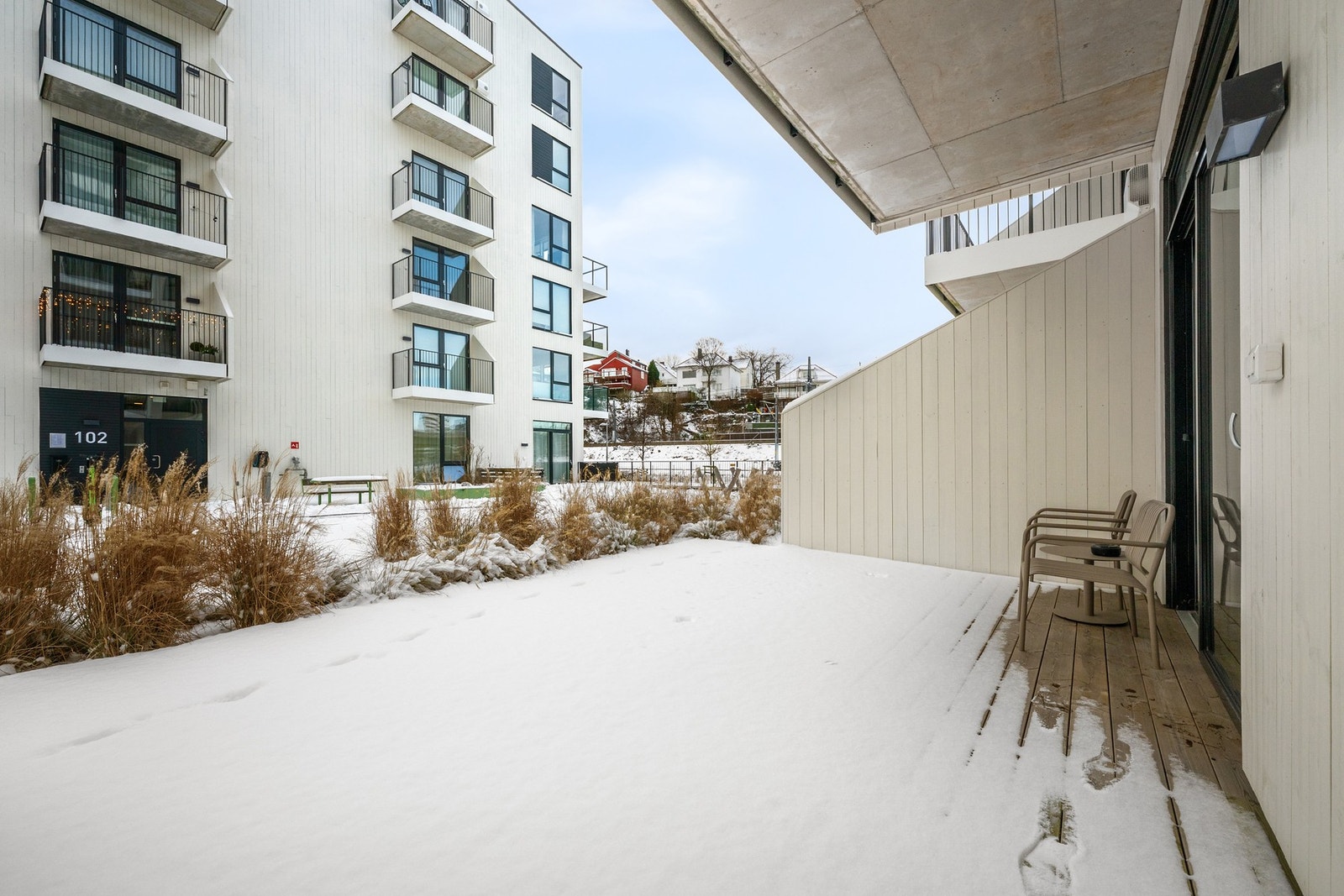 Markterrasse på 22 kvm som ligger mot sør Galleribilde