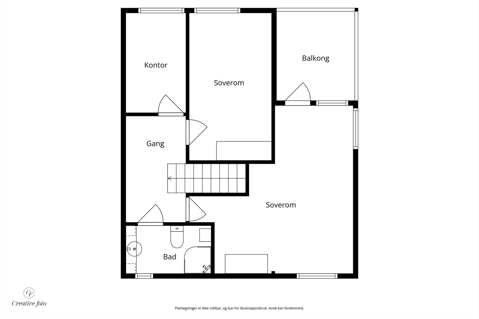 Plantegning 2. etasje Galleribilde