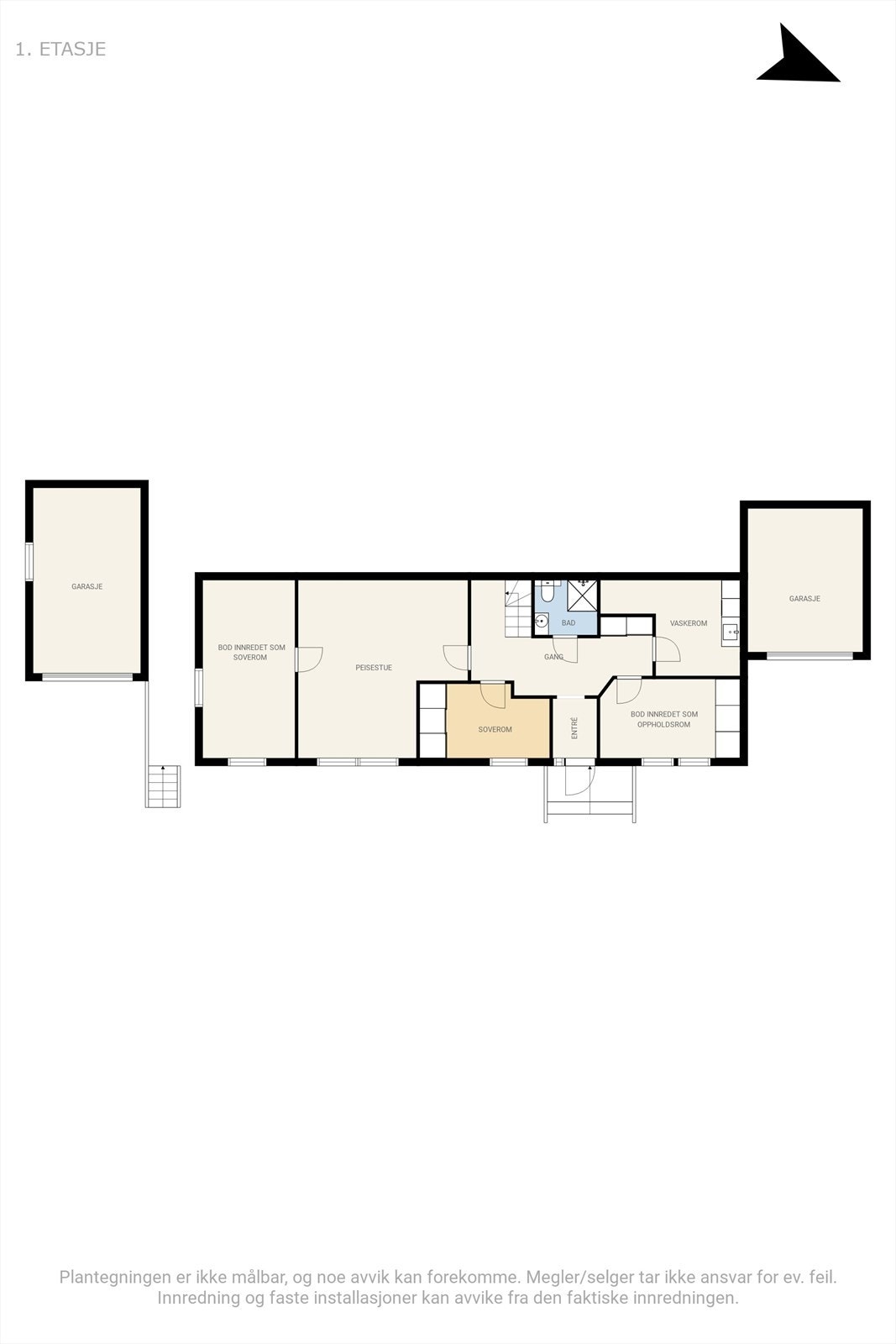 Plantegning 1. Etasje Galleribilde