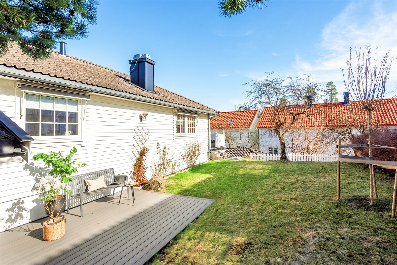 Hagen har gode solforhold med ettermiddags- og kveldssol. Galleribilde