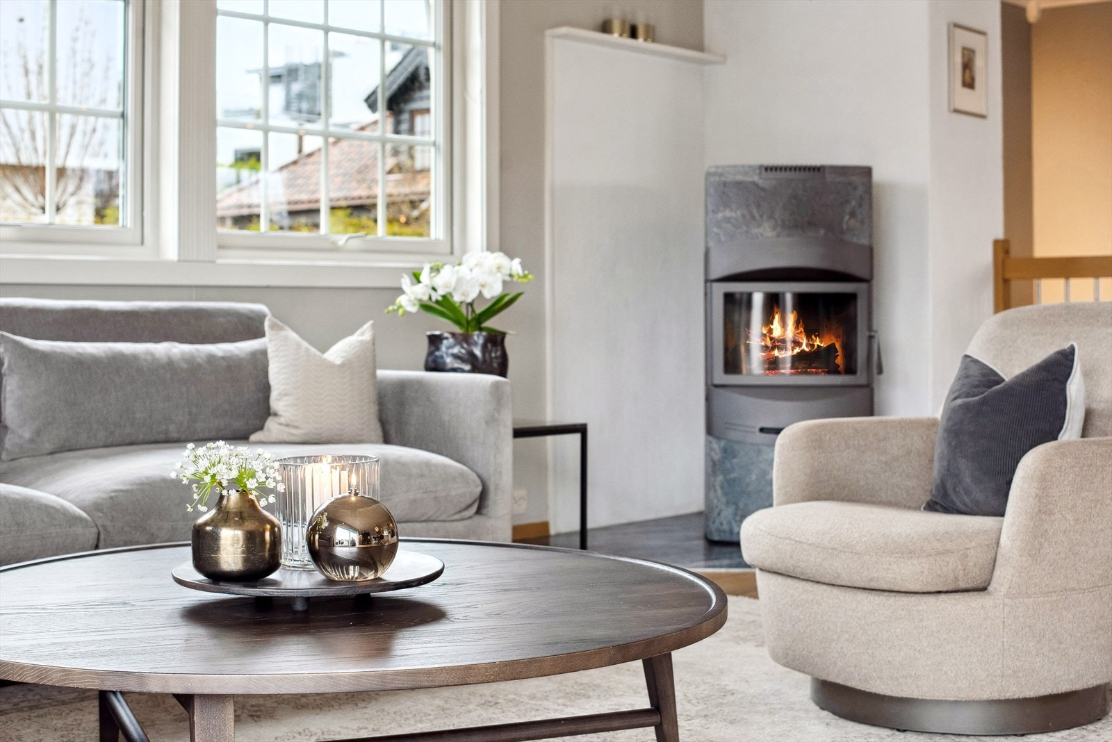 Klebersteins peisen gir god og effektiv varme. Galleribilde