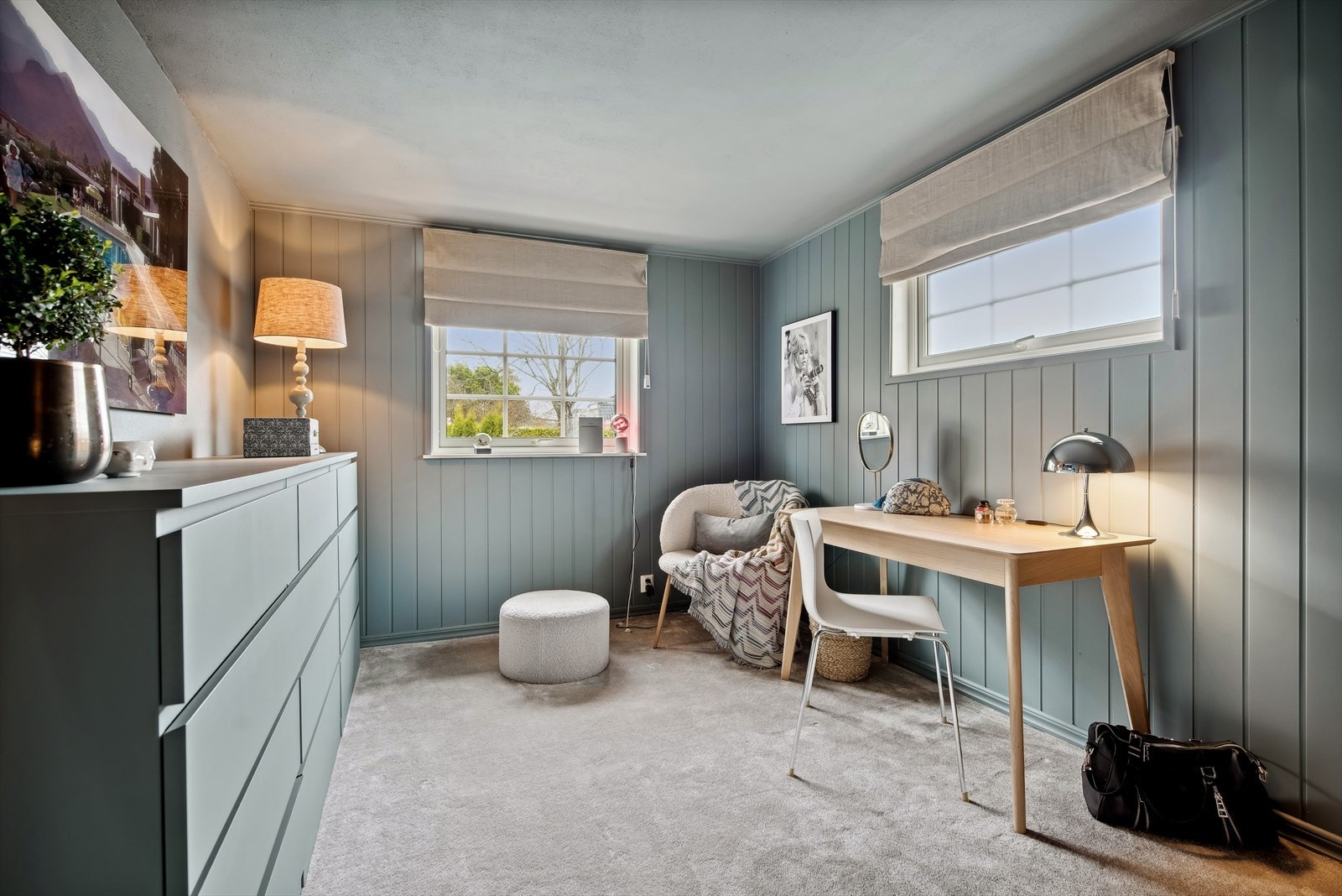 Rommet er innredet som soverom nr 4 men byggemeldt som bod. Galleribilde