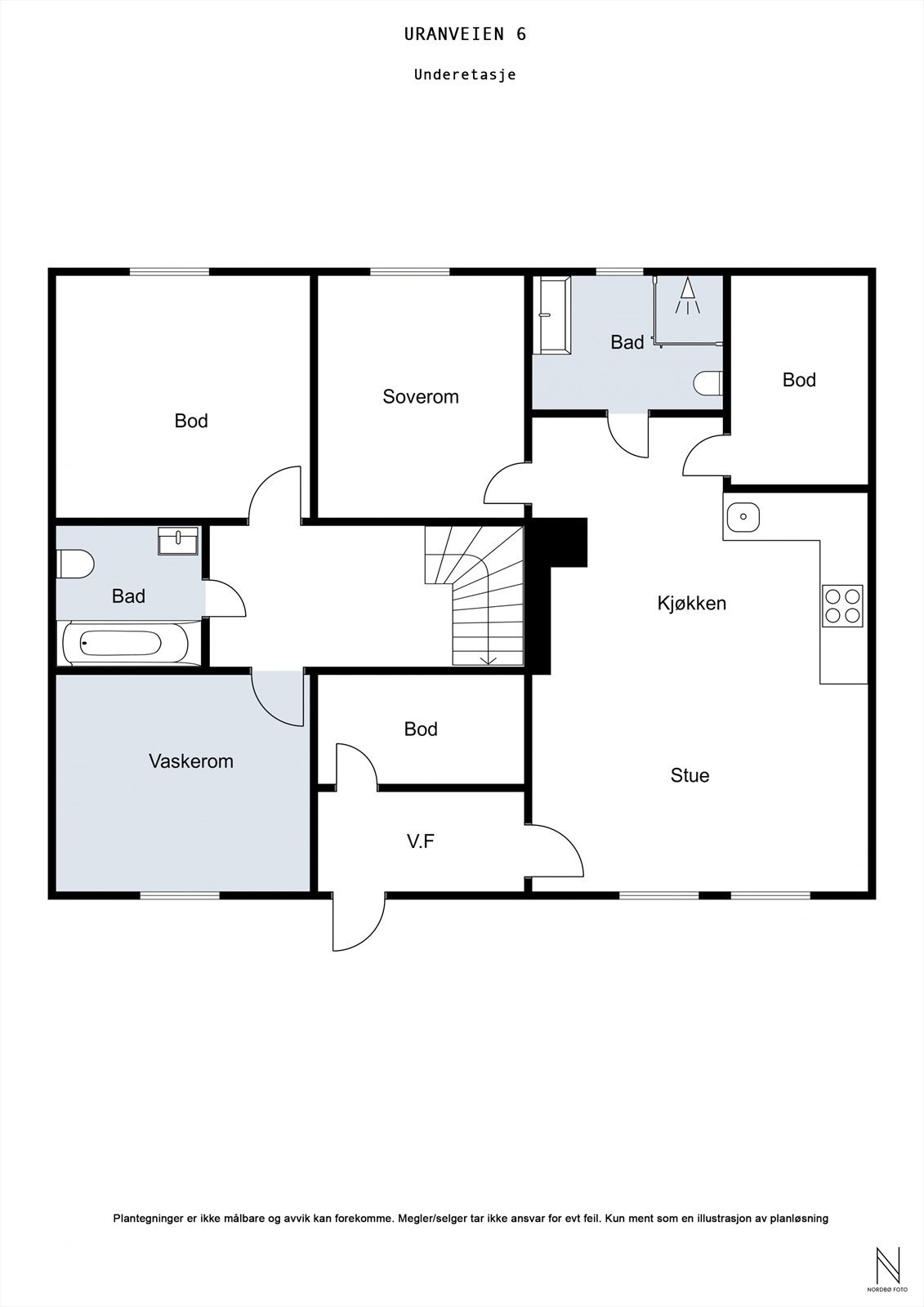 Plantegning u. etasje Galleribilde