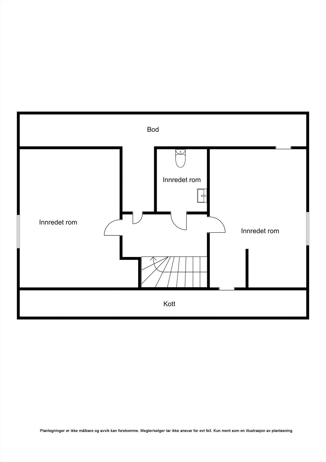 Plantegning loft Galleribilde