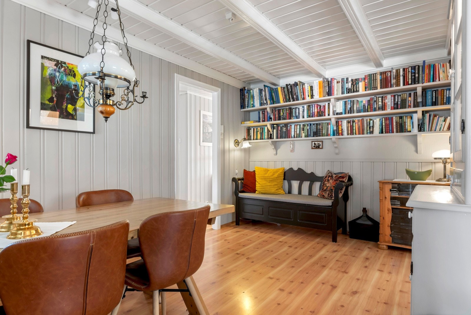 Spiseplassen / stuen ved kjøkkenet er ca. 12,5m². Galleribilde