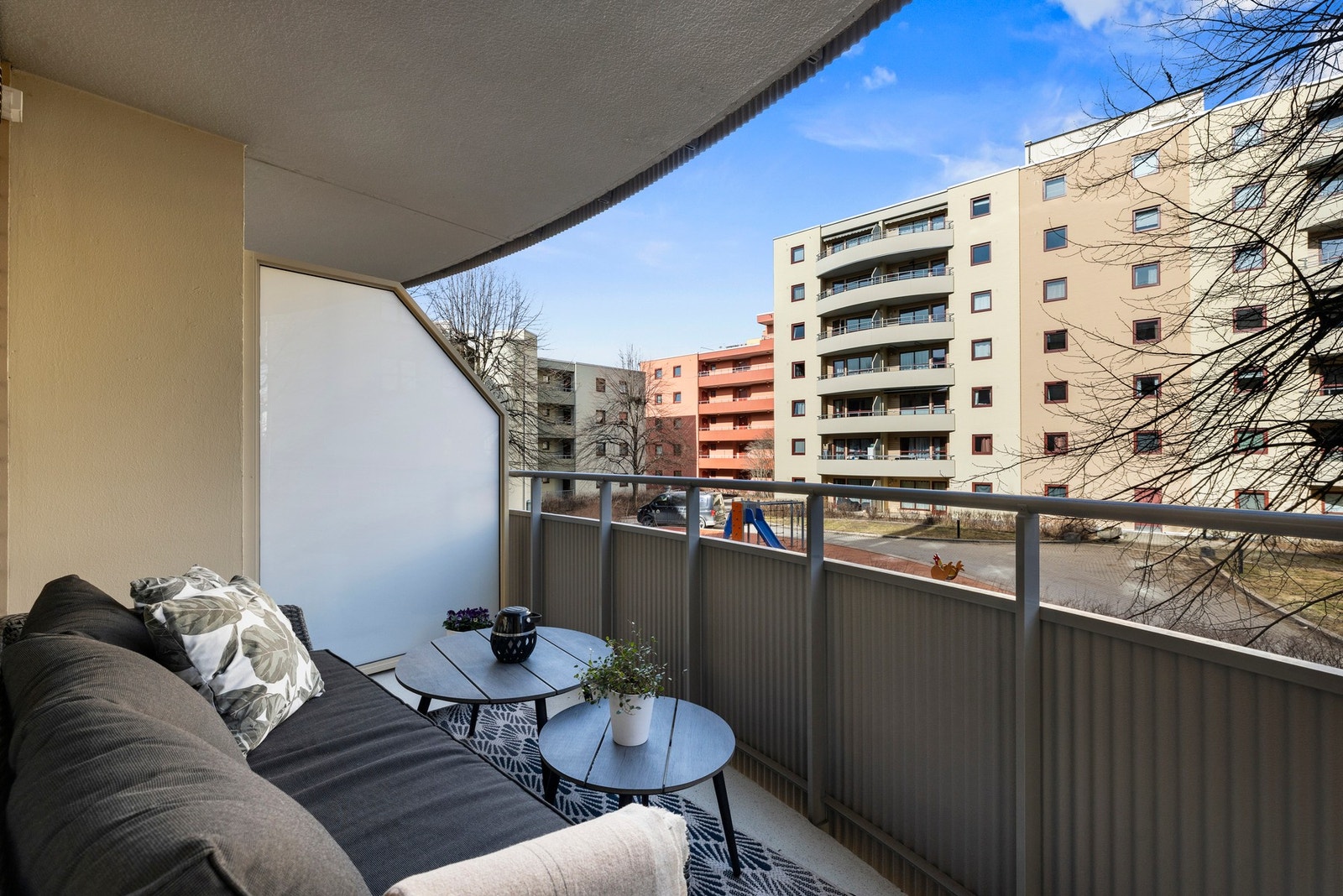 Koselig utsyn over fellesområdene. Galleribilde