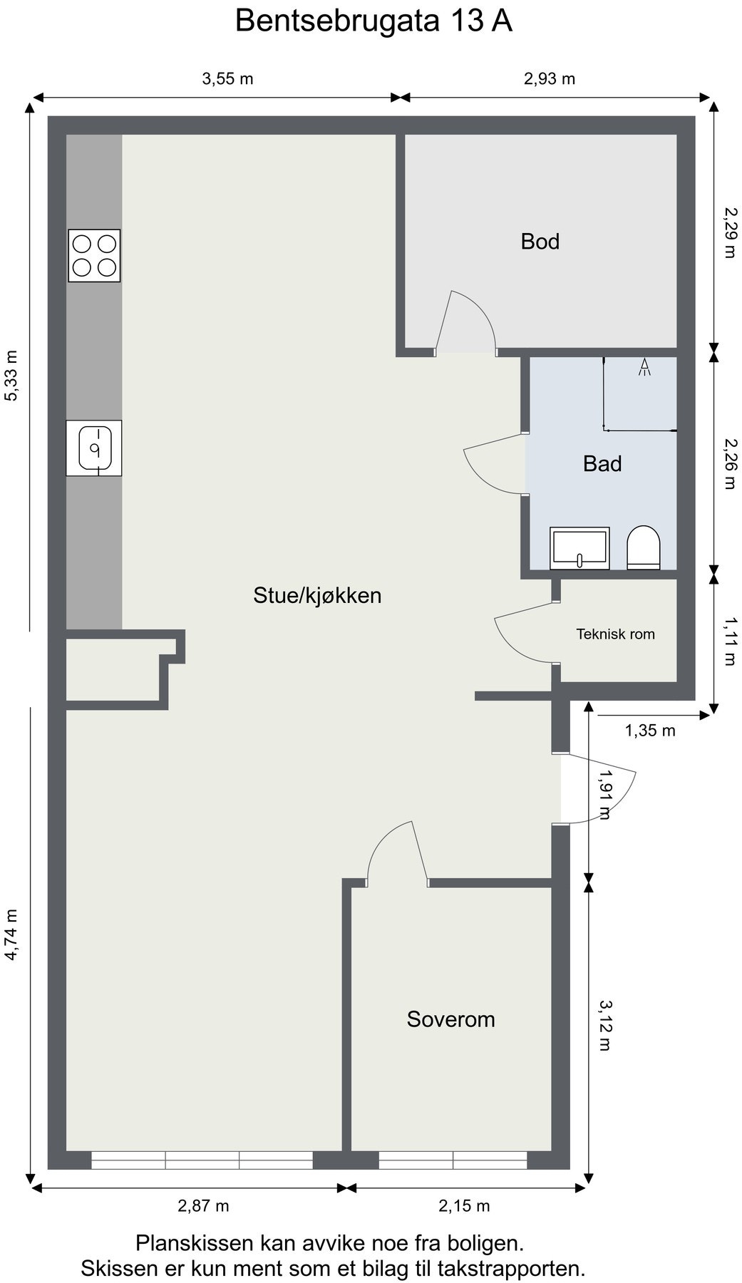 Velkommen inn - Plantegning. Galleribilde