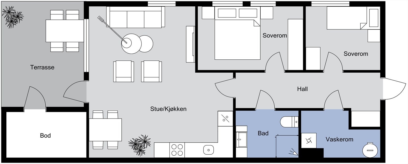 Plantegning 1. etasje. Galleribilde