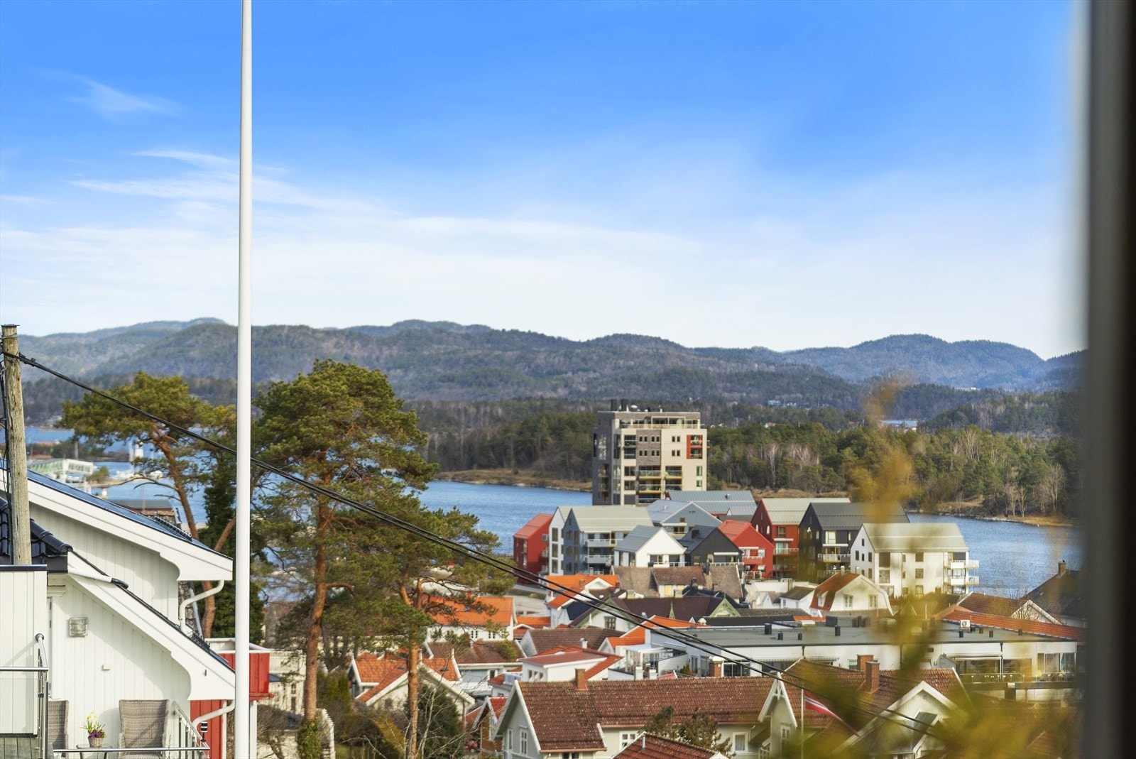 Nydelig utsikt utover Langesund Galleribilde