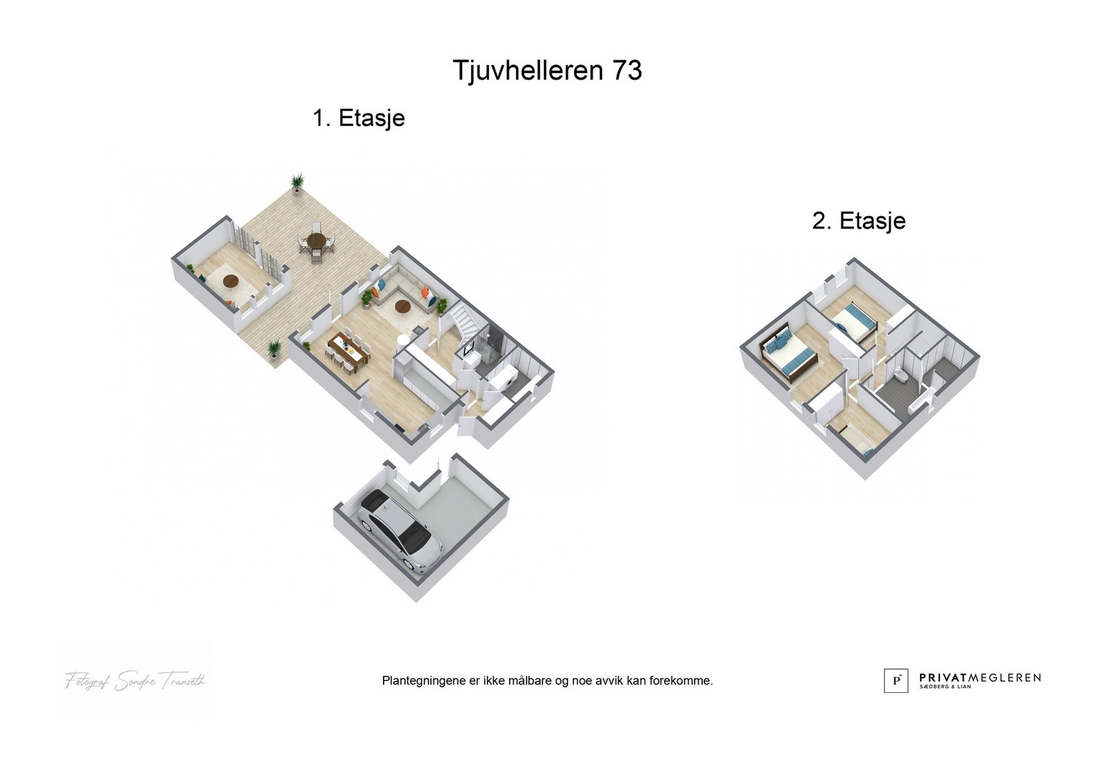 - 3D plantegning (ikke målbart) - Galleribilde