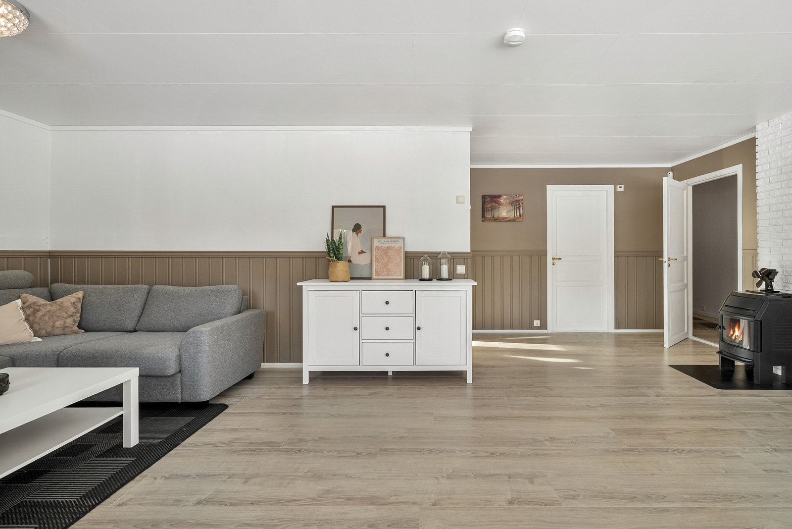 Boligen har balansert ventilasjonsanlegg med aggregat som er plassert på loft Galleribilde