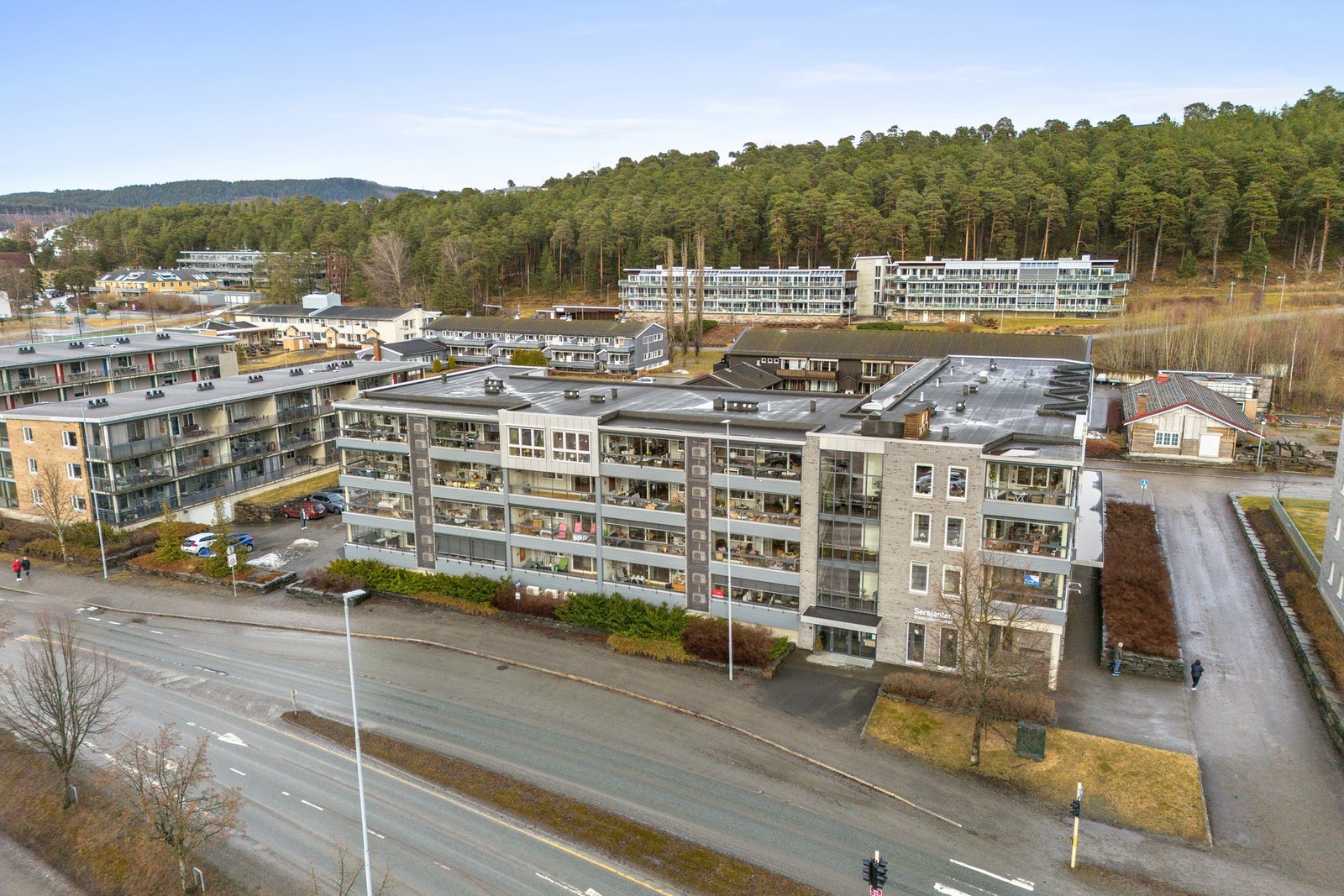 Fra leiligheten når man bl. a. Oftenåsen og Raudåsen som er populære turmål. Galleribilde