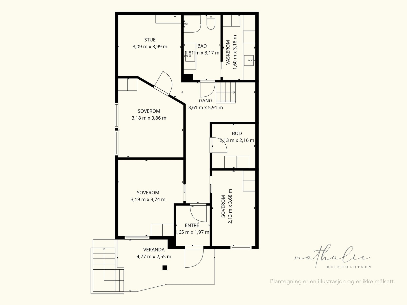 Plantegning 1. etasje. Galleribilde