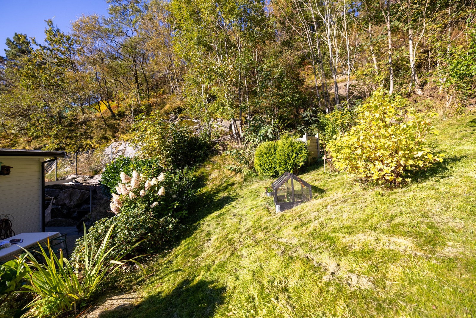 Det gjøres oppmerksom på at deler av grøntarealene her er sameiets tomt som er felles og delvis kommunal eiendom. Galleribilde