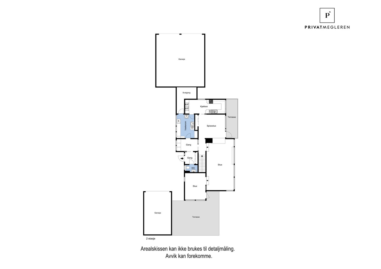 Plantegning 1. etasje Galleribilde