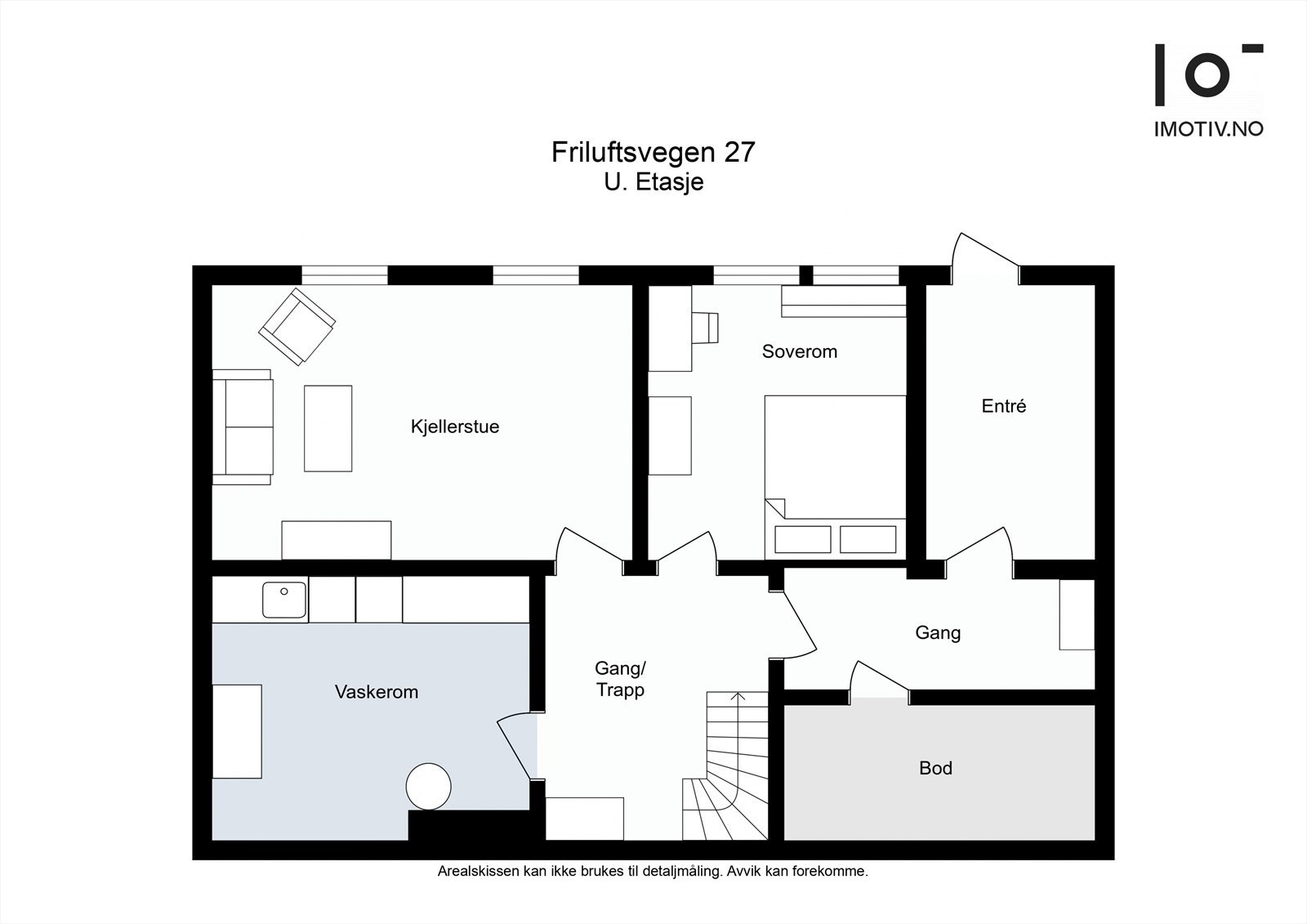 Plantegning underetasje. Galleribilde