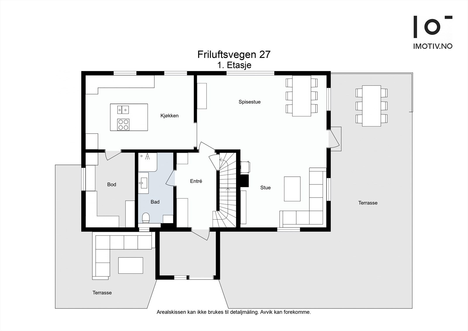 Plantegning første etasje. Galleribilde