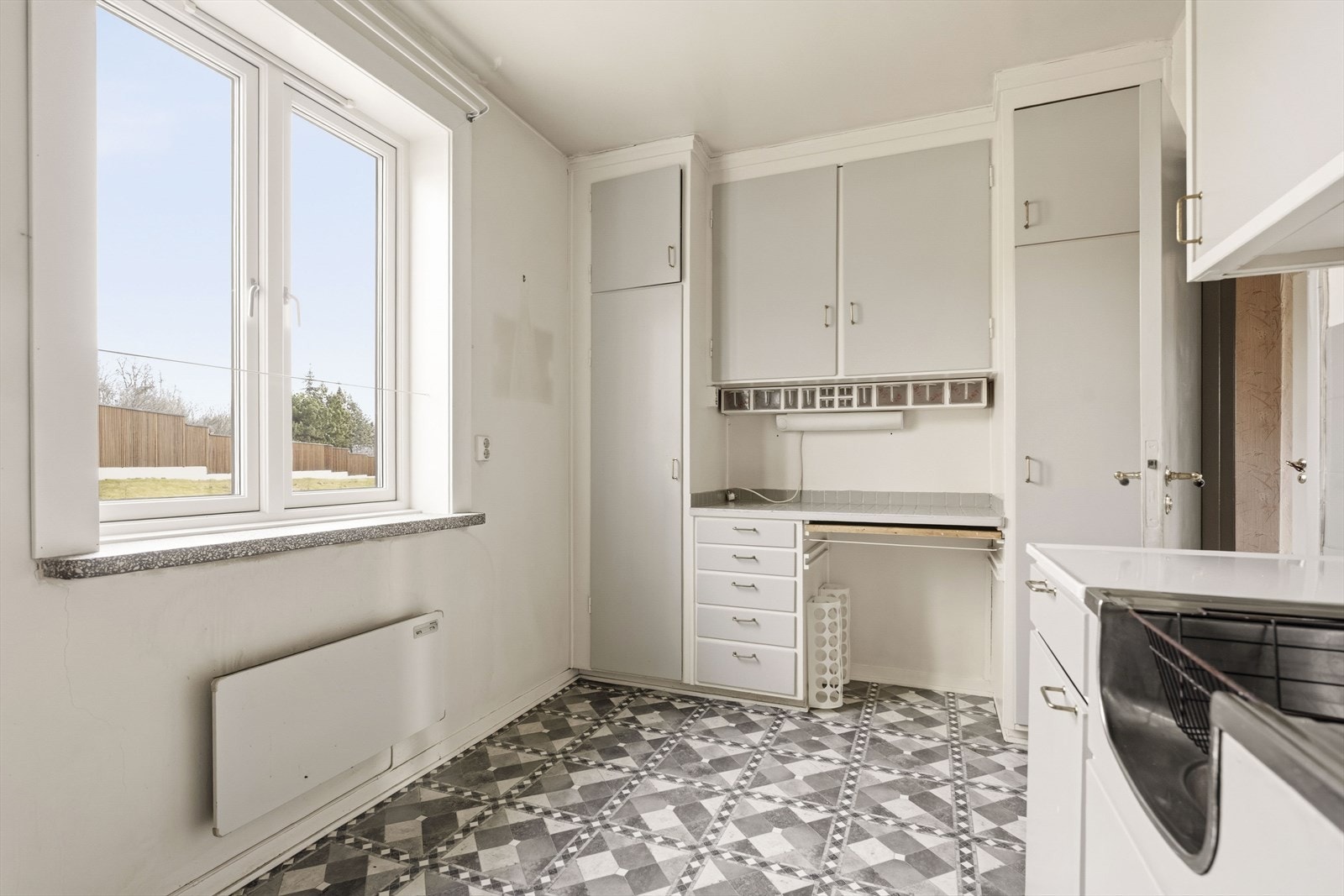 Vinduet på kjøkkenet er fra 2018 og har 3-lags isolerglass, som i resten av leiligheten. Galleribilde