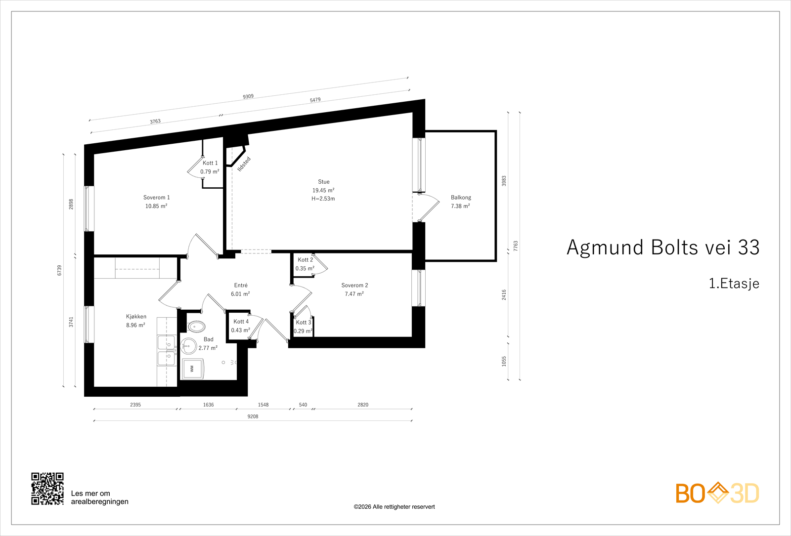 Plantegning Galleribilde