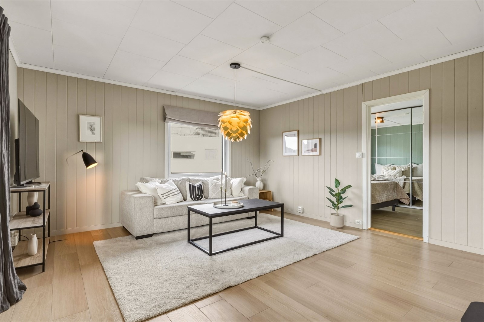 Inngang til hovedsoverommet fra stuedelen. Galleribilde