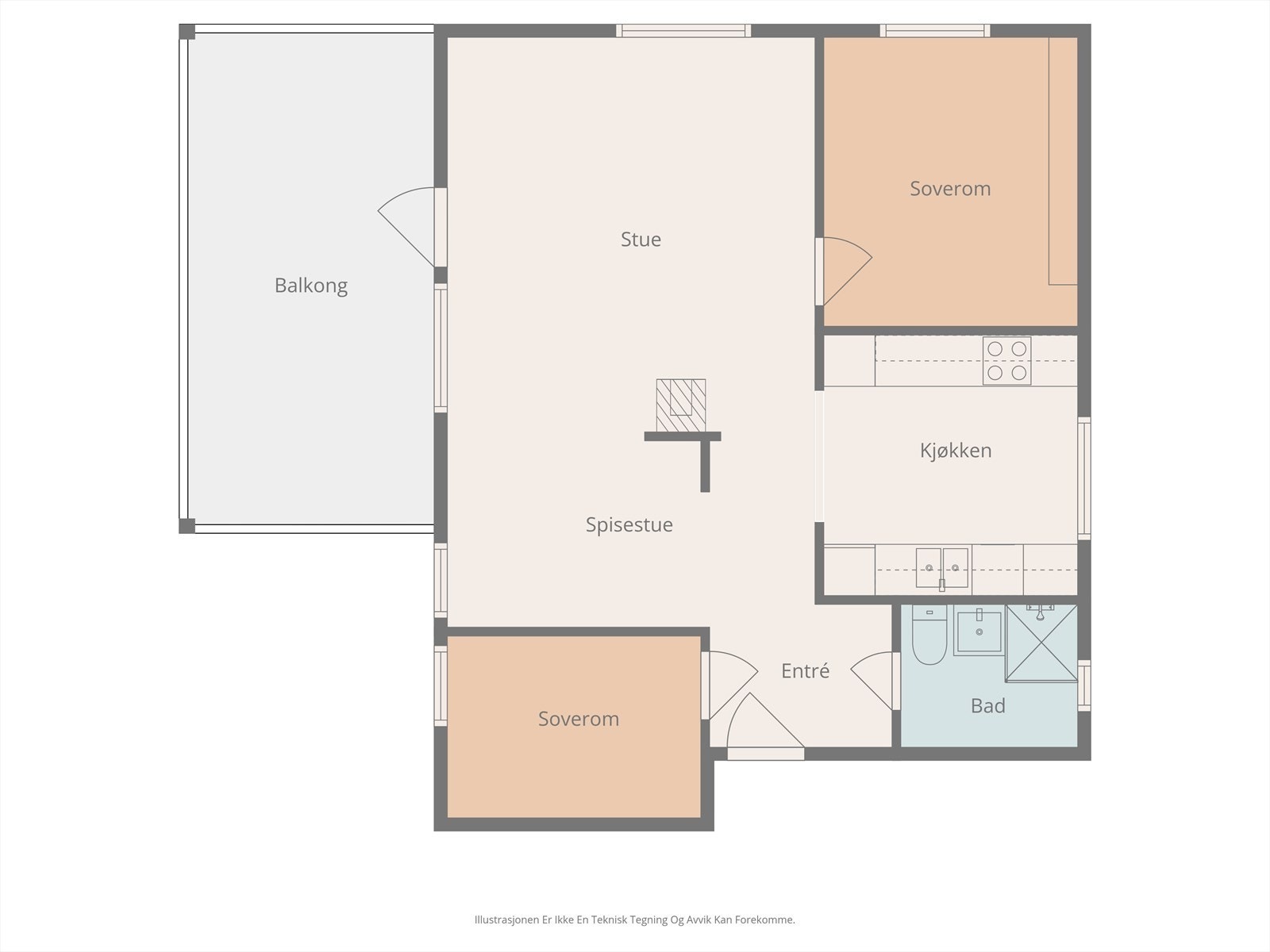2D plantegning 2. etasje. Galleribilde