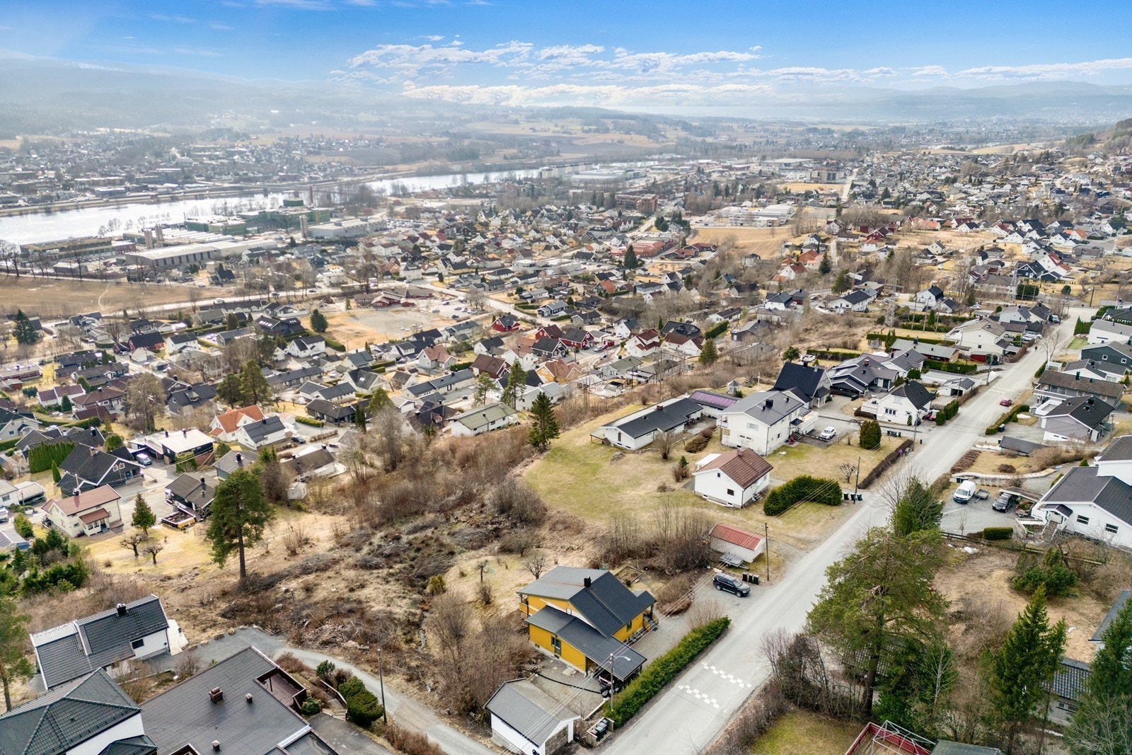 Utsikts tomt i blindgate. Galleribilde