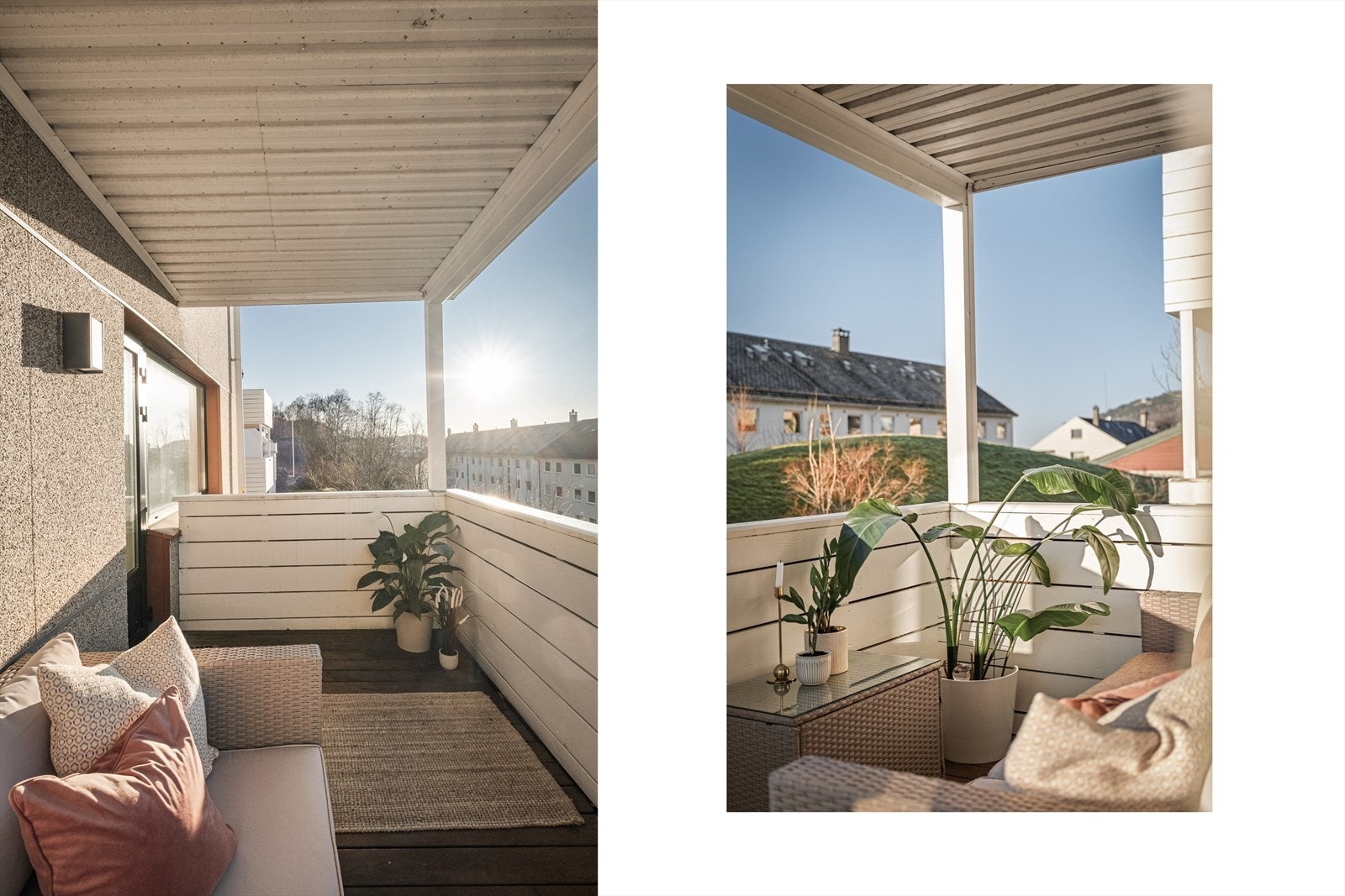 Balkonger og terrasser oppgradert i regi av borettslaget i 2020. Galleribilde