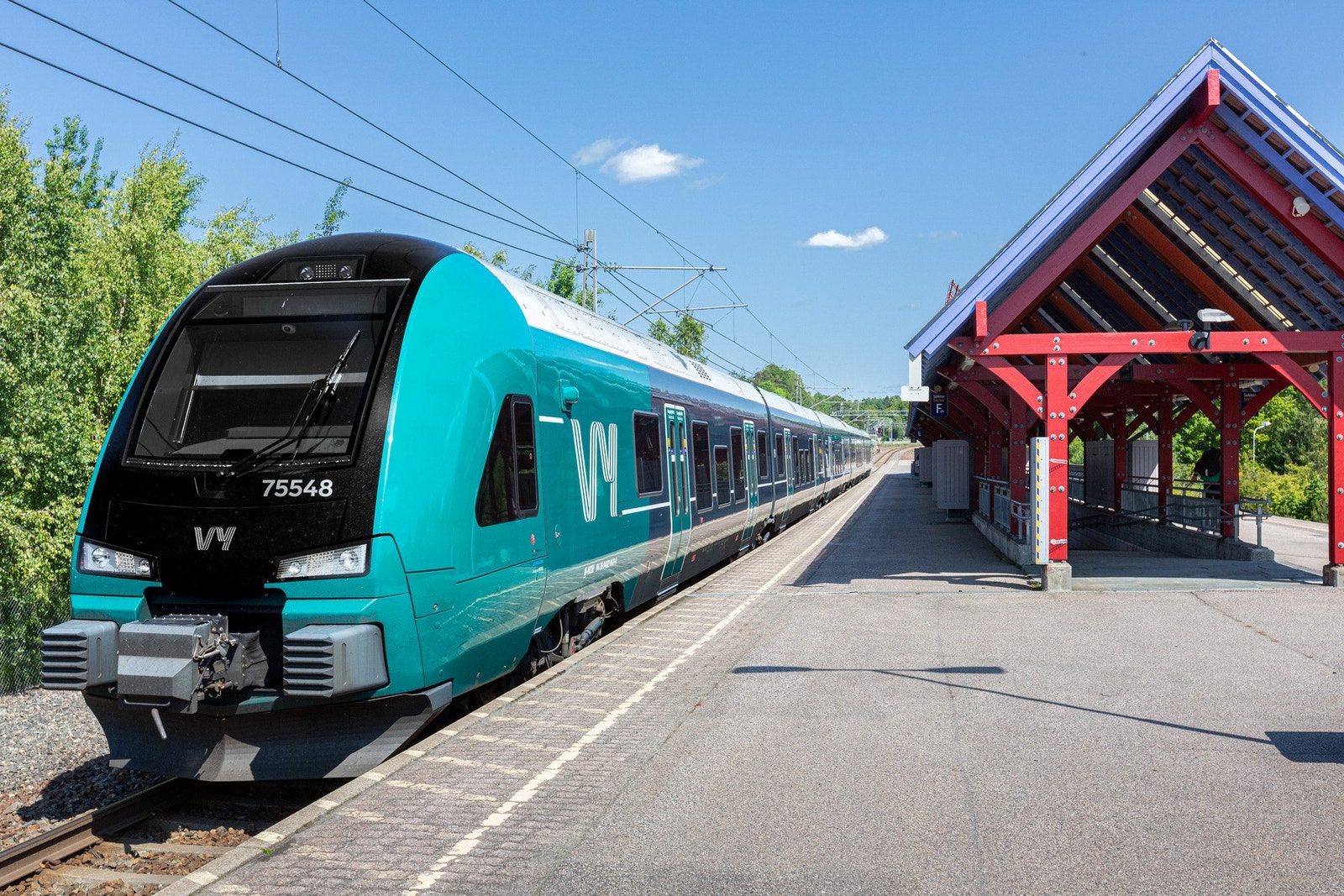 Det er 400 meter til togstasjonen. Galleribilde