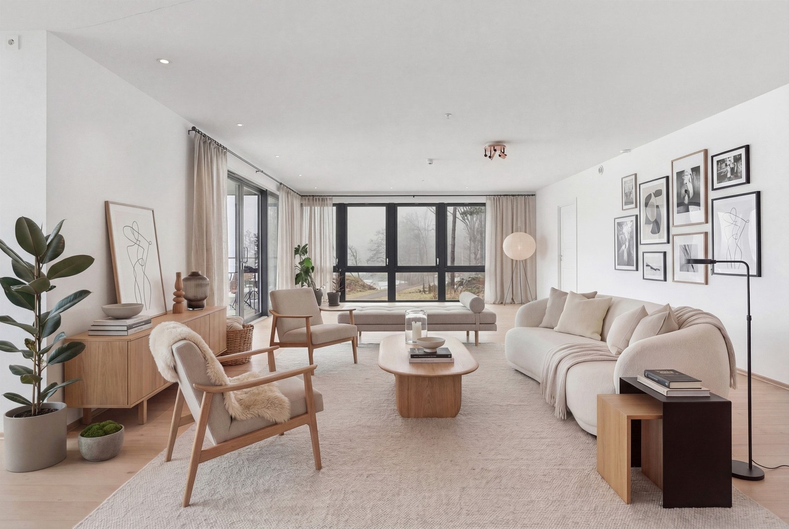 Digitalt møblert bilde. Galleribilde