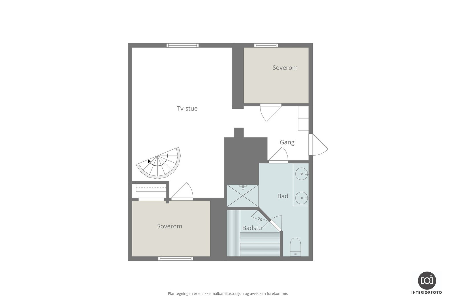 Plantegning kjeller Galleribilde