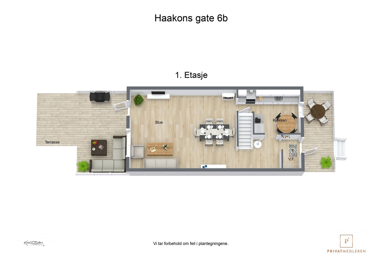 Plantegning 1. etasje Galleribilde