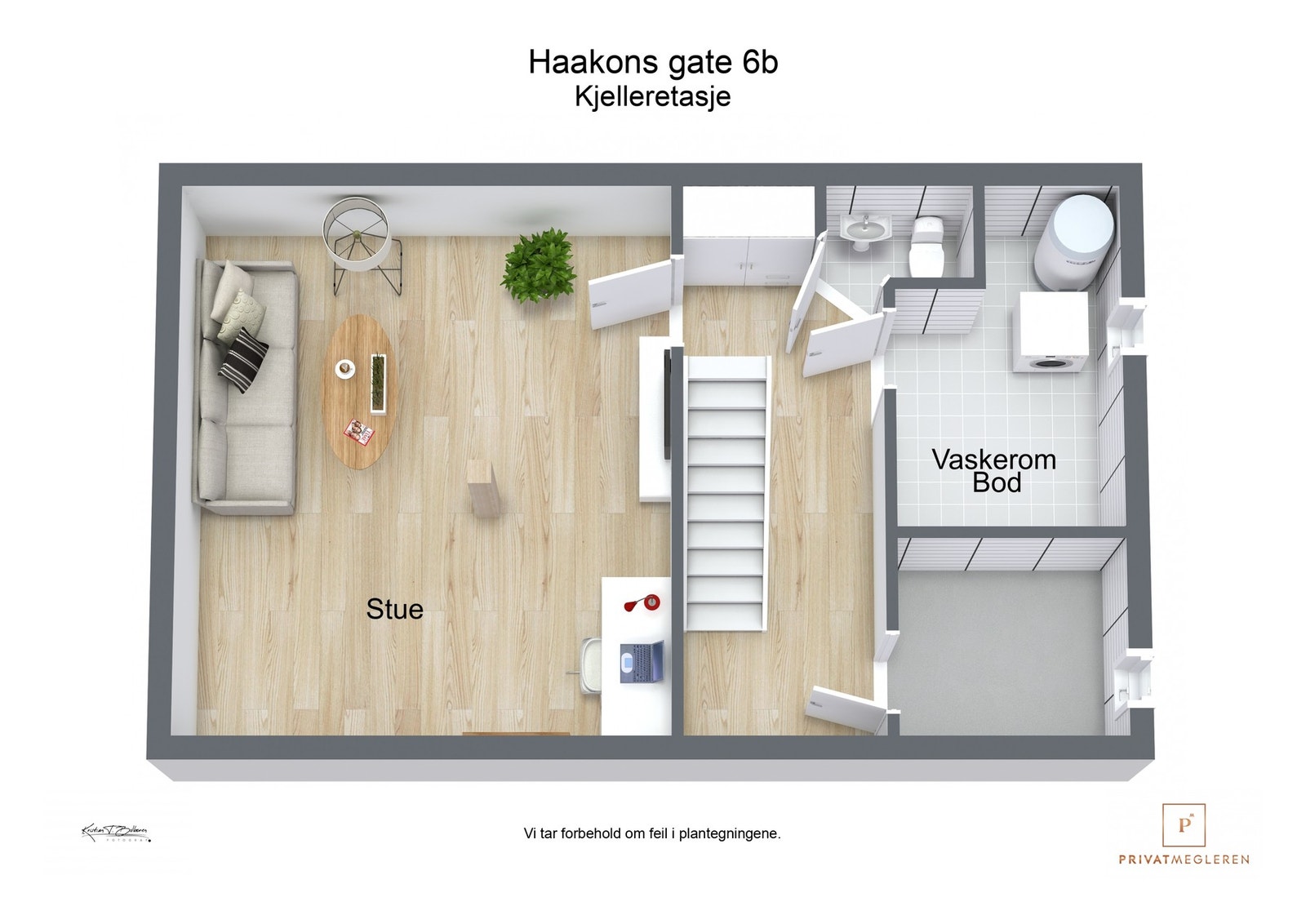 Plantegning kjelleretasje Galleribilde